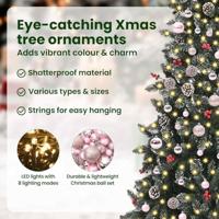 Kunstkerstboom met 300 LED Groen 240 cm PVC en Plastic en Staal - thumbnail