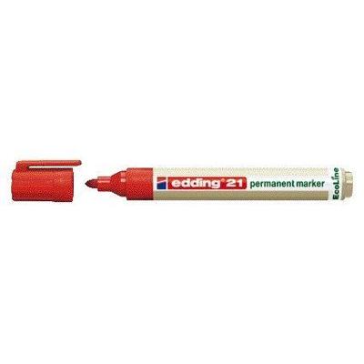 Viltstift edding 21 EcoLine rond rood 1.5-3mm | 10 stuks
