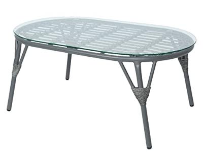 Evora loungeset wicker grijs Decoris - Decoris