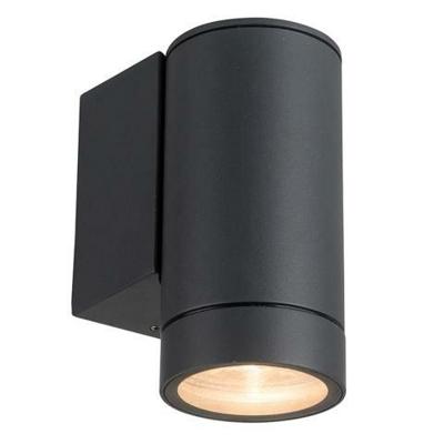 LED's Light Muurlamp voor buiten - GU10 fitting - IP44 waterbestendig - Antraciet - Model Carpi