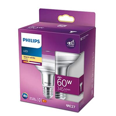 Philips LED 77385400 LED-lamp Energielabel F (A - G) E27 Reflector 4 W = 60 W Warmwit (Ø x l) 8 cm x 11.2 cm 1 stuk(s)