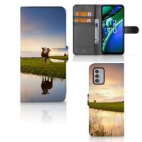 Nokia G42 | Telefoonhoesje | Met pasjeshouder | Koe - thumbnail