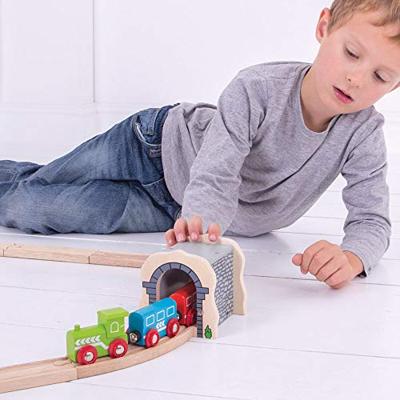 Bigjigs houten rails grijze tunnel - thumbnail