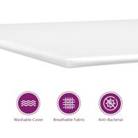 Boxspring met matras kunstleer zwart 160x200 cm - thumbnail