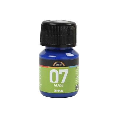 Creativ Company Permanente glasverf - briljant blauw, 30ml