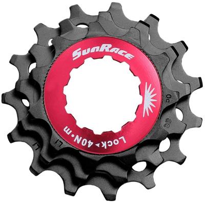 Sturmey-Archer Europa N.V. Sunrace sluitring met kransjes 12v 10/12/14t zwart
