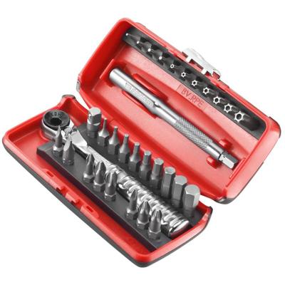 Facom 31-delige set met ultra compacte ratel met bithouder 1/4" - r.pej31pb Facom 31-delige set met ultra compacte ratel met bithouder 1/4" - r.pej31pb
