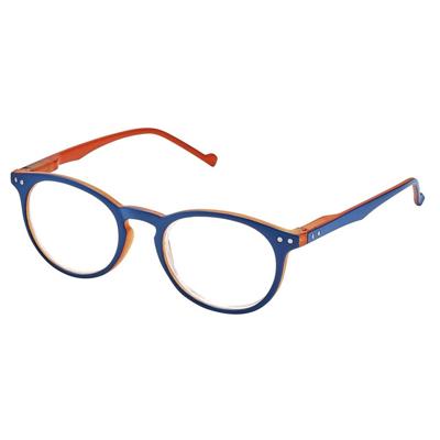 Moses Libri_x Leesbril Bicolor oranje/blauw sterkte +1.5