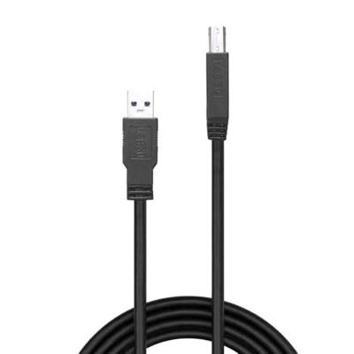 Lindy 43098 10m USB A USB B Mannelijk Mannelijk Zwart USB-kabel