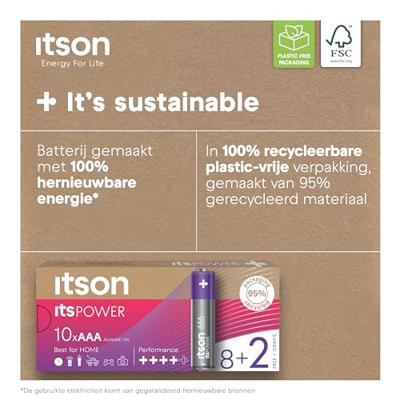 itson Itspower AAA batterij (potlood) 1.5 V 10 stuk(s)