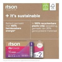 itson Itspower AAA batterij (potlood) 1.5 V 10 stuk(s) - thumbnail