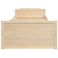 Bedframe met lades massief grenenhout 90x200 cm - thumbnail