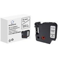 Labeltape Renkforce RF-LT-D45013 Compatibel vervangt DYMO D1 - 45013 12 mm Tapekleur: Wit Tekstkleur: Zwart 7 m - thumbnail