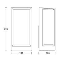 Steinel LED AUSSENLEUCHTE L 42 C ANT 085254 LED-buitenlamp (wand) LED 12.6 W Antraciet-grijs - thumbnail