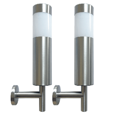 Solar wandlamp lucifer rvs op zonne energie