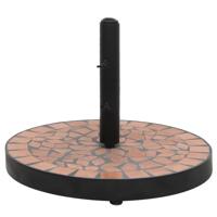 Parasolvoet rond 12 kg terracottakleurig - thumbnail