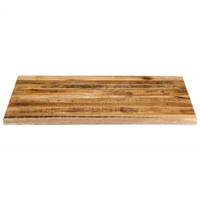 Tafelblad met natuurlijke rand 90x80x2,5 cm massief mangohout - thumbnail