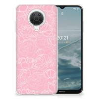 Nokia G20 | G10 | TPU Case | White Flowers - thumbnail
