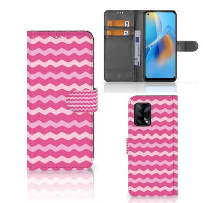 OPPO A74 4G | Telefoon Hoesje | Waves Pink OPPO A74 4G | Telefoon Hoesje | Waves Pink