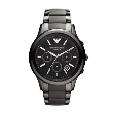 Emporio Armani Keramisch chronograafhorloge voor heren AR1452 Emporio Armani Keramisch chronograafhorloge voor heren AR1452