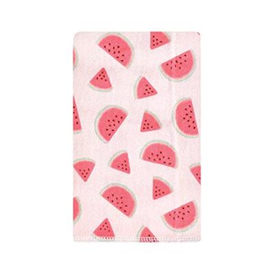 Hudson Baby Unisex Baby Cotton Flannel Burp Cloths, Fruit Salad, One Size