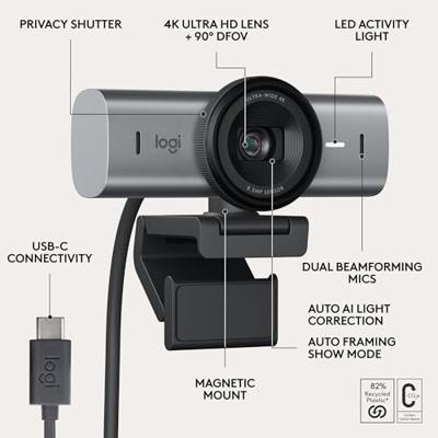 Webcam Logitech 960-001530 4K Ultra HD - thumbnail