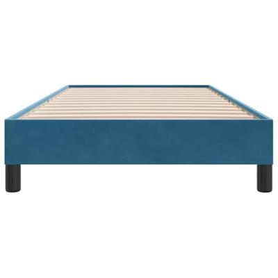 Boxspring zonder matras fluweel donkerblauw 100x210 cm