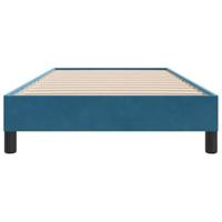 Boxspring zonder matras fluweel donkerblauw 100x210 cm - thumbnail