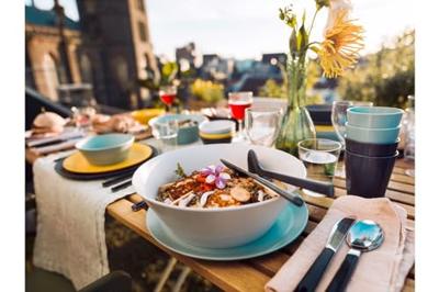 Mepal serveerschaal Bloom 600 ml - pebble black Mepal serveerschaal Bloom 600 ml - pebble black