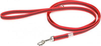 Antislip Hondenriem - 14mm x 1,8m - Met handvat & O-ring - Rood