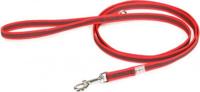 Antislip Hondenriem - 14mm x 1,8m - Met handvat & O-ring - Rood - thumbnail