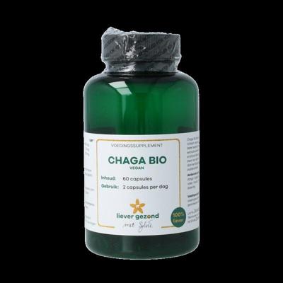 Liever Gezond Chaga 400mg vegan bio 60 Vegetarische capsules