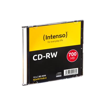 Intenso CD-R 80-minuten 700 Mb 12X Speed Re-Writable CD Media Slim Jewel Case (Pack van 10)