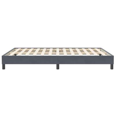 Bedframe zonder matras 140x210 cm fluweel donkergrijs