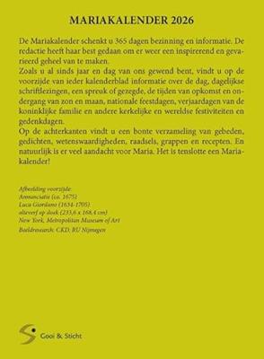 Maria Scheurkalender 2026