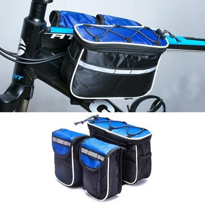 Fiets telefoon tassen Mountain Road fiets front hoofd tas Stuur tas (blauw)