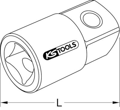 KS Tools 918.1501 9181501 Dopsleutel-vergrootstuk Aandrijving 1/4 (6.3 mm) 25 mm 1 stuk(s) KS Tools 918.1501 9181501 Dopsleutel-vergrootstuk Aandrijving 1/4 (6.3 mm) 25 mm 1 stuk(s)