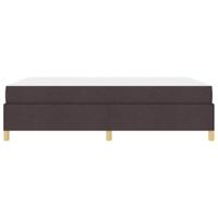 Boxspring bed met matras Donkerbruin en Wit 140 x 200 cm Stof - thumbnail