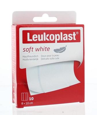 Leukoplast Soft white 8 x 10cm 10 Stuks Leukoplast Soft white 8 x 10cm 10 Stuks