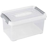 Curver 243803 Opbergbox HANDY Stapelbaar (l x b x h) 294 x 194 x 150 mm Transparant, Zilver 1 stuk(s) - thumbnail