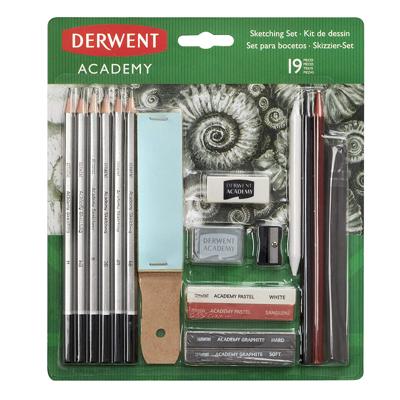 Grafietschetsset Derwent Academy 19-delig