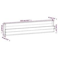 Wandschoenenrekken 2 st 110x9x23 cm massief grenenhout wit - thumbnail