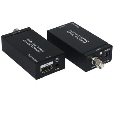 NK-C100IR 1080 P HDMI Over één coaxiale Extender (zender + ontvanger) met IR coaxiale kabel signaal bereik tot 100m (zwart)