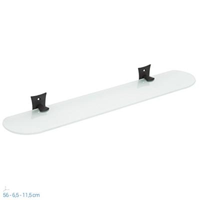 Glazen Planchet Sapho Rebecca 56x6.4 cm Ovaal Zwart Glazen Planchet Sapho Rebecca 56x6.4 cm Ovaal Zwart
