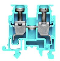 Weidmüller 0697180000 Doorgangsserieklem Schroeven Blauw 100 stuk(s) - thumbnail