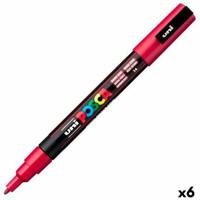 Markeerstift POSCA PC-3M Donkerrood (6 Stuks) - thumbnail