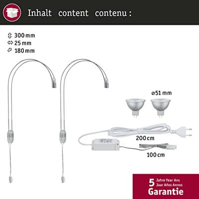 Paulmann 99908 Spiegellamp 8 W Chroom