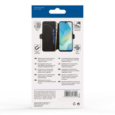Vivanco PUREWVVSGA165GBK Booklet Samsung Galaxy A16 5G Zwart Met standaard, Spatwaterdicht, Stofdicht, Waterafstotend