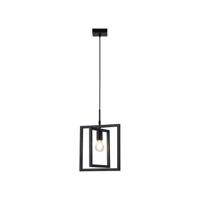 Searchlight Zwarte hanglampPlaza enkel - 23203BK - thumbnail