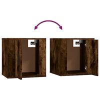 Tv-wandmeubel 40x34,5x40 cm gerookt eikenkleurig - thumbnail